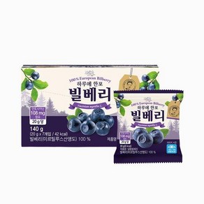 [기타][생활앤] 빌베리 140g (20g 7개입), 2개, 140g (20g x 7개입)