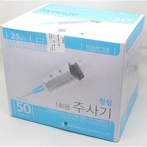 정림 30cc 50cc 일회용 주사기, 1개, 50ml(25개입)