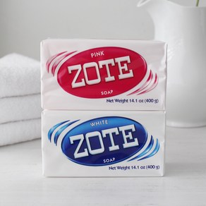 멕시코 ZOTE 천연비누 400g -3colo, 1개, 화이트