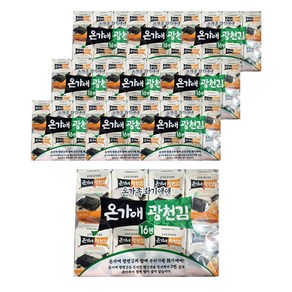 광천김 온가애 도시락김 대용량, 10개, 64g