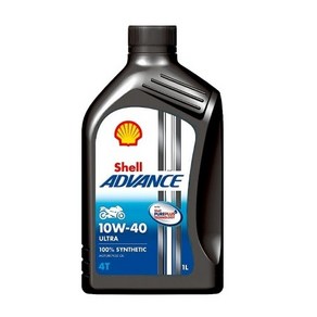 Shell 쉘 어드밴스 울트라 4T 10W 40 1리터 오토바이 엔진오일, 4개, 1L