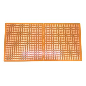 PCB 만능기판 페놀 단면기판 4mm 홀수 20x20 2장, 단품