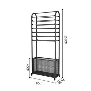 원단 진열대 도배지 스탠드 디스플레이 수납대 꽃집, 80x30x165 블랙, 길이 80x30x165 블랙, 1개