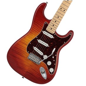 Fender 2024 Collection Made in Japan Hybrid II Stratocaster Maple Fingerboard Flame Sunset Orange