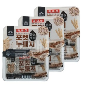 엄마사랑 포켓 누룽지 블랙보리, 330g, 3개