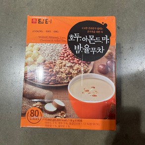 코스트코 담터 고소한 견과류 율무차 호두&아몬드&밤&마 1440G, 1박스, 18g, 80개입