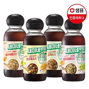 [샘표]새미네부엌 반찬소스 장조림소스 300ml 2병 + 멸치볶음소스 300ml 2병, 1세트