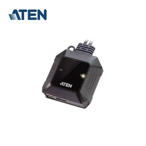 [ATEN] 에이텐 US3312 [KVM스위치/2:1/USB-C/DP/케이블일체형], 1개