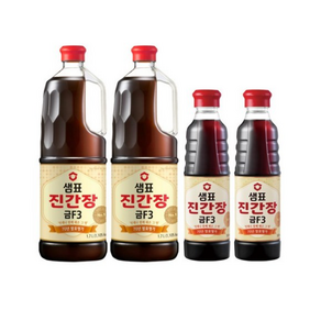 샘표 진간장 금F3 1.7L 2개 + 금F3 500ml 2개