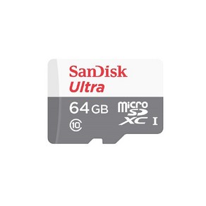 샌디스크 SDHC/SDXC Class10 Ulta 마이크로SD카드 QUNS/QUNR, 64GB, 1개