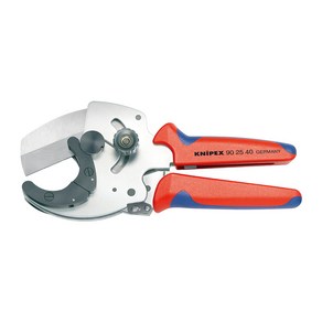 KNIPEX 크니펙스 파이프컷터 복합 90-25-40 복합재질용 플라스틱 파이프용 라쳇원리, 상세페이지 참조, 1개
