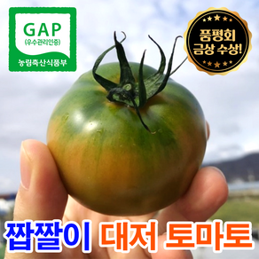 플라이팜 농협인증 프리미엄 고당도 짭짤이 대저토마토, 1박스, 2.5kg(프리미엄 특품 대과)