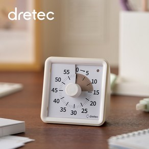 드레텍 구글타이머 타임타이머, 1개, 아이보리