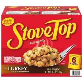 Kaft Stove Top Tukey 크래프트 스토브 탑 터키 스터핑 믹스 170g 6 개입 한박스, 6개