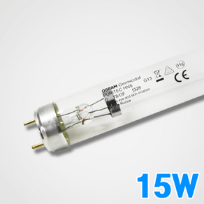 오스람 살균램프 G15T8 15W 소독기램프 소독램프 자외선램프, 1개