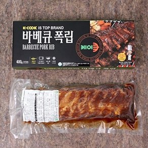 케이쿡 숯불구이향 바베큐 폭립 400g x 6팩, 6개