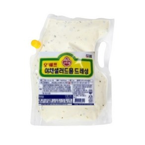 오뚜기 오쉐프 야채 샐러드용 드레싱 3kg 업소용 대용량 빠른배송