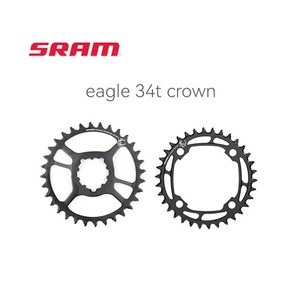 SRAM 이글 체인링 34T 크라운 X-SYNC 6mm 오프셋 스틸 SX NX X1 1000 이글 체인 휠 볼트 없는 자전거 액세서리, 1)34T, 1개