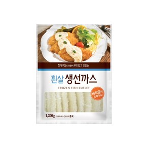 흰살 생선까스 1.2kg, 1개