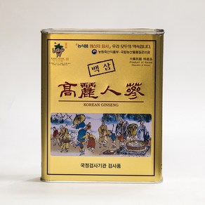 농협 고려인삼 6년근1등급8편 피부직삼 건삼 골드캔 말린인삼 300g 오쿠용, 1박스