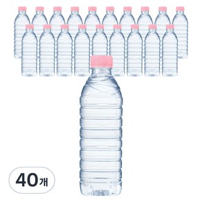 CRYSTAL 생수 무라벨, 500ml, 40개