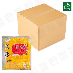 이엔푸드 슬라이스 단무지 1kg X 10개 박스