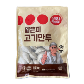 식자재왕 얇은피만두 고기(30gx50) 1.5kg, 1개