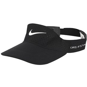 나이키 DRI-FIT ADV ACE VISOR 헬스 운동 러닝 TENNIS 배드민턴 골프 바이저 햇빛 방지 모자, black, 1개