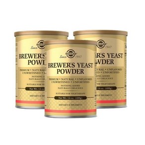 [3개 SET] 솔가 맥주효모 파우더 400g (분말) Solga Bewes Yeast Powde, 1세트