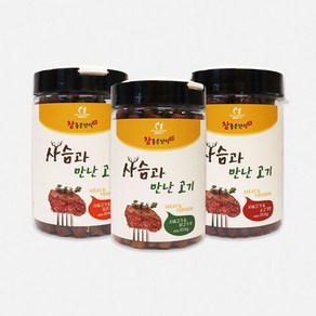 헬로도기 사슴과 만나 고기 강아지 영양 간식 육포 스틱, 1개, 304g, 오리고기맛