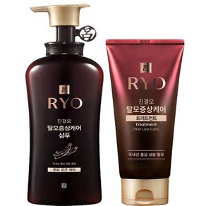 [22년최신형] 려 진결모 탈모증상케어 샴푸 490ml + 트리트먼트300ml + 마스크 증정 (옵션 택 1), 1개, 마스크 x 1개