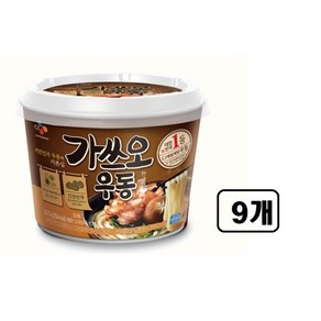 CJ 가쓰오우동 한그릇 즉석용기컵 222.5g x 9개