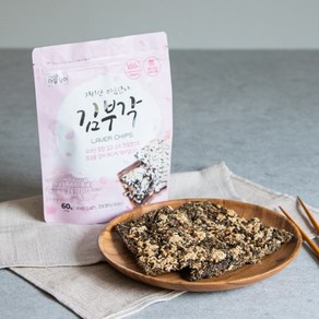 지리산 남원 마음담아 김부각, 5개, 60g