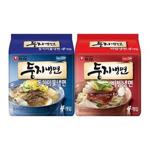 [기타]농심 둥지 물냉면 4봉 + 비빔냉면 4봉, 8개