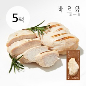 바르닭 스팀 닭가슴살 오리지널, 100g, 5개