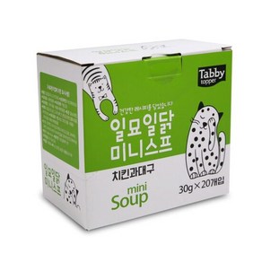 테비 일묘일닭 미니스프 30g x 20개입 1박스 치킨과대구, 본품, 600g, 1개