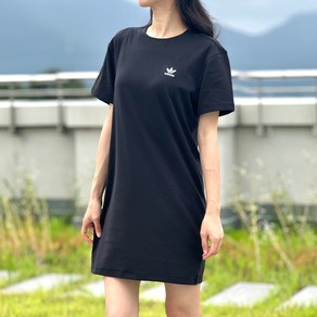 아디다스 TF DRESS 원피스 여름 미니 블랙 루즈핏 롱티 드레스 스포츠 반팔 오리지널 신축성