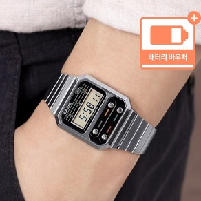 CASIO 카시오 빈티지 레트로 프리버클시계 A100WE-1A