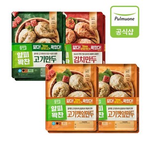 풀무원 [풀무원] 얇은피만두 400g 8개(고기2개+김치2개+고기깻잎4개), 8개