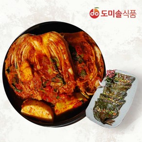 (m)도미솔 사랑채포기김치 3 kg+깻잎김치 1kg, 1세트