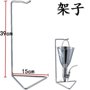 붕어빵 반죽통 반죽기 수동 반죽주입기 초콜렛 베이킹 거치형 주전자 깔때기 업소용, 1세트