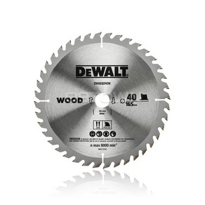 디월트 DWA612240W 씬 커프 원형톱날 165x20mm 목재용 40T