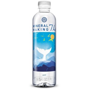 [미네랄메이킹] ph 7.4 미네랄워터 알칼리수 미네랄메이킹7.4 / 고래, 500ml, 100개