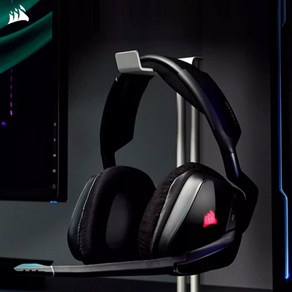 [성의샵] 커세어 보이드 CORSAIR VOID PRO 엘리트 게이밍 헤드셋 노트북배그 헤드폰 RGB램프 노이즈캔슬링 마이크포함 라이브방송 게임전용 시즌신상, VOID PRO엘리트판-유선USB버전, 블랙