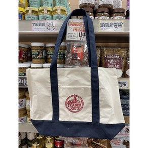 [국내배송] 트레이더조 남녀공용 에코백 코튼 숄더백 토트 책가방 trader joes