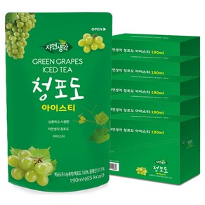 자연생각 청포도 아이스티 190ml, 50개