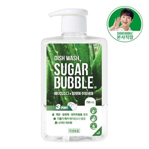 슈가버블 베이킹소다 알로에 주방세제, 750ml, 1개