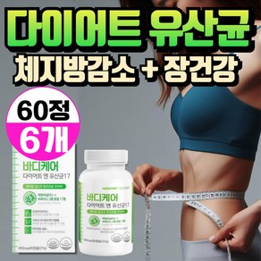 헬씨딜리버리 바디케어 다이어트 엔 유산균17, 6박스, 60정