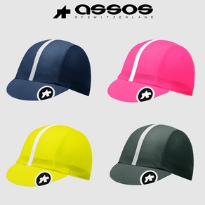 아소스 ASSOS 모자 Cap (블루 옐로우 그린 핑크), 핑크, 1개