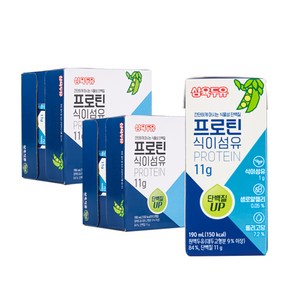 삼육두유 프로틴 식이섬유 단백질 11g 190ml, 24개